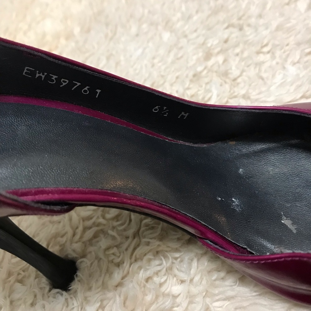 Stuart Weizman Purple Open-Toe Heels - image 8